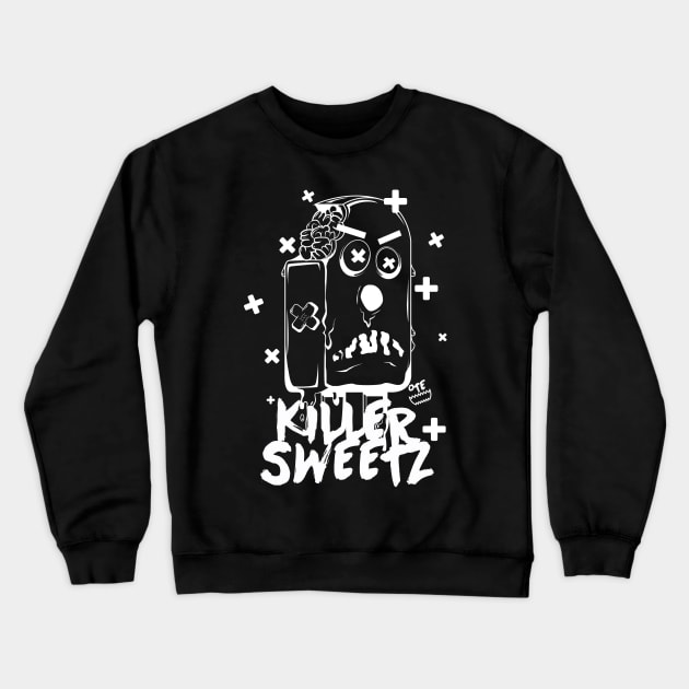 OTE Monster pop wht out Crewneck Sweatshirt by OwnTheElementsClothing